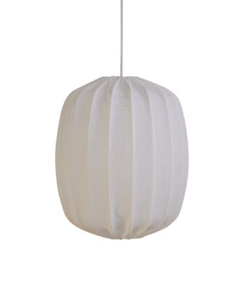 Prisma Loftslampe   Hør 25 Cm  Hvid