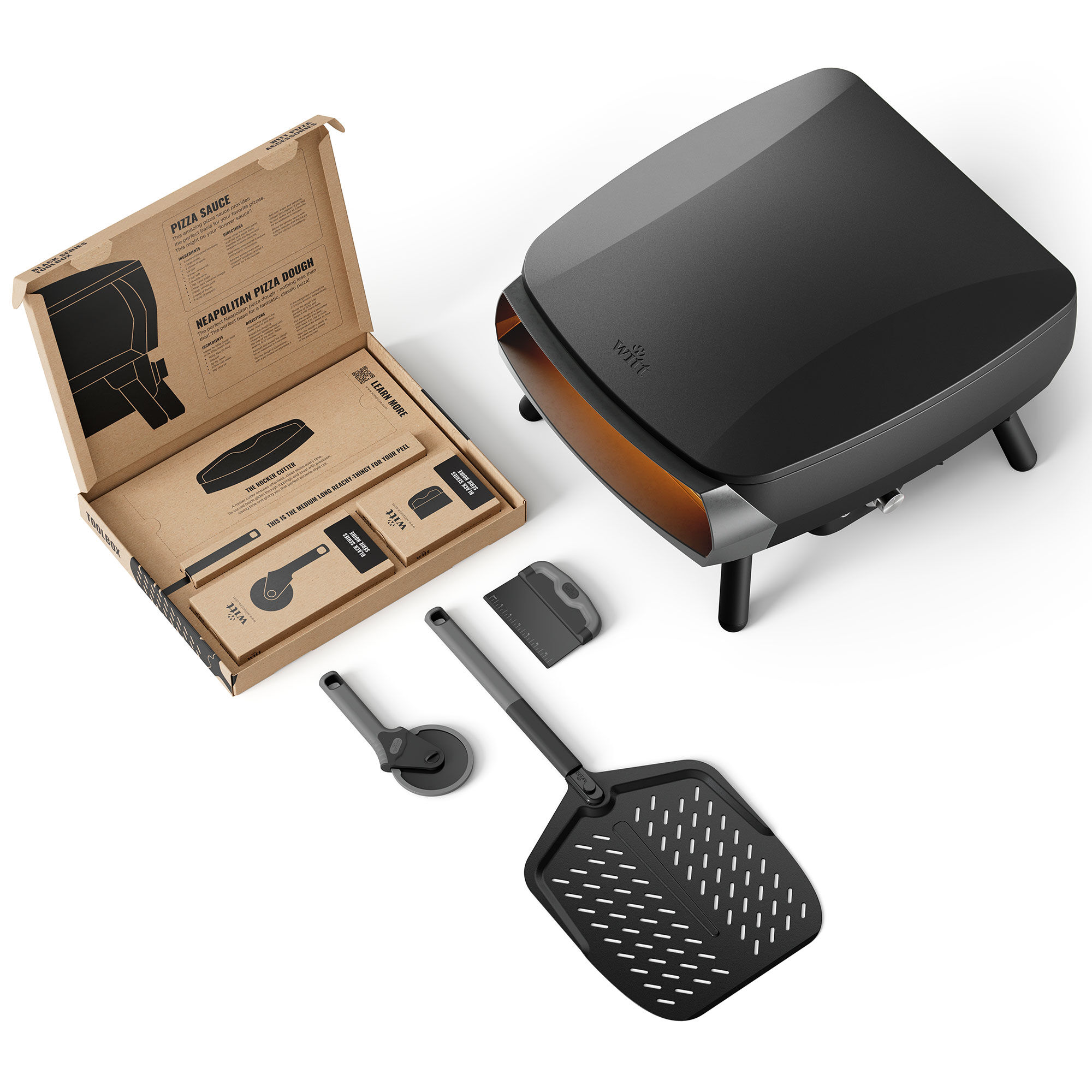 Witt Piccolo Rotante 16 34  Pizzaovn Inkl  Toolbox  Sort