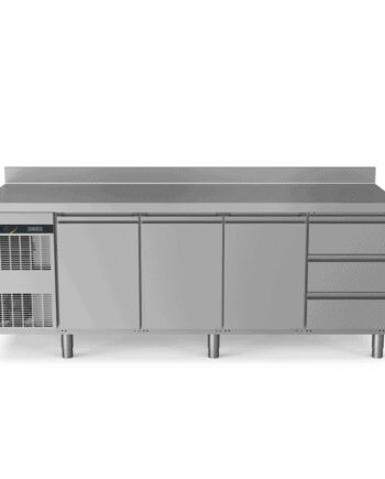 Zanussi Kølebord 590l Med Bagkant   Låger Og 3x Skuffer
