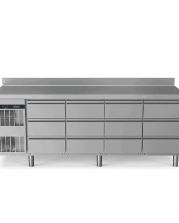 Zanussi Kølebord 440l Med Bagkant 12x Skuffer