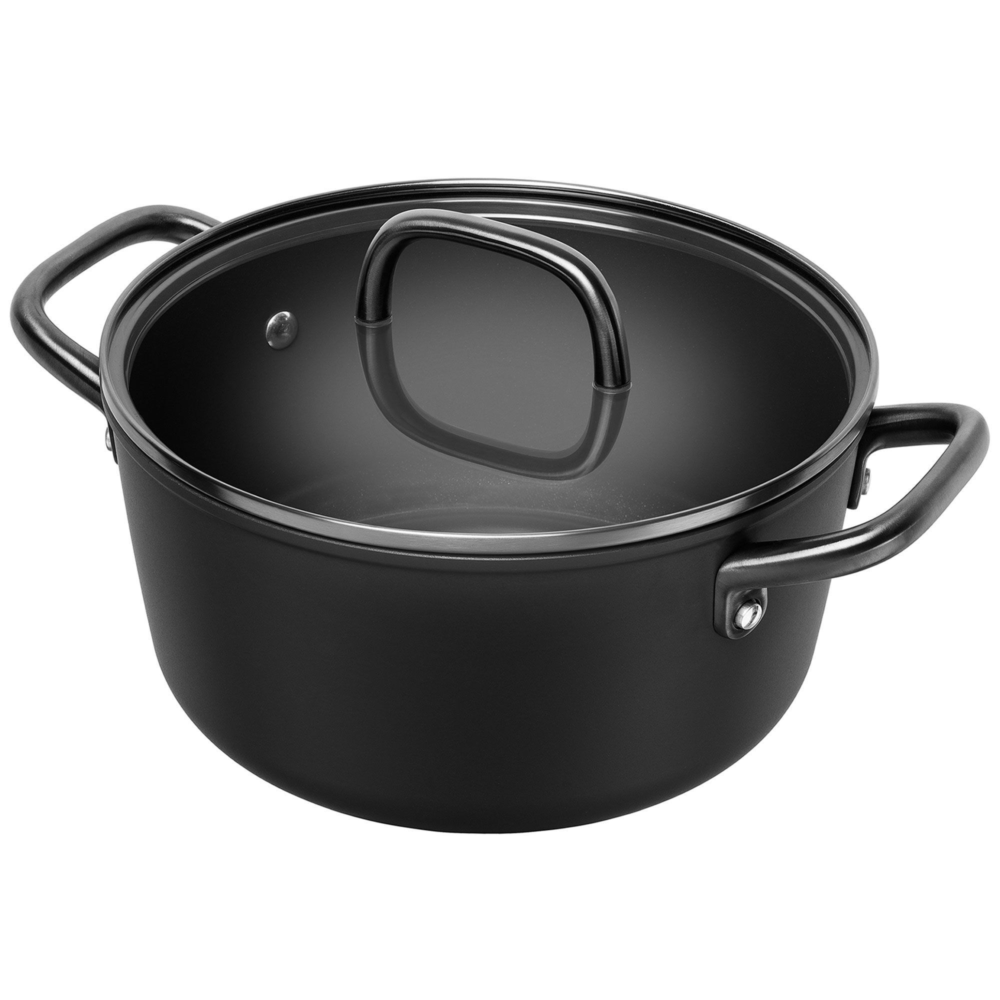 Zwilling Milano Gryde Med Glaslåg 24 Cm  Sort