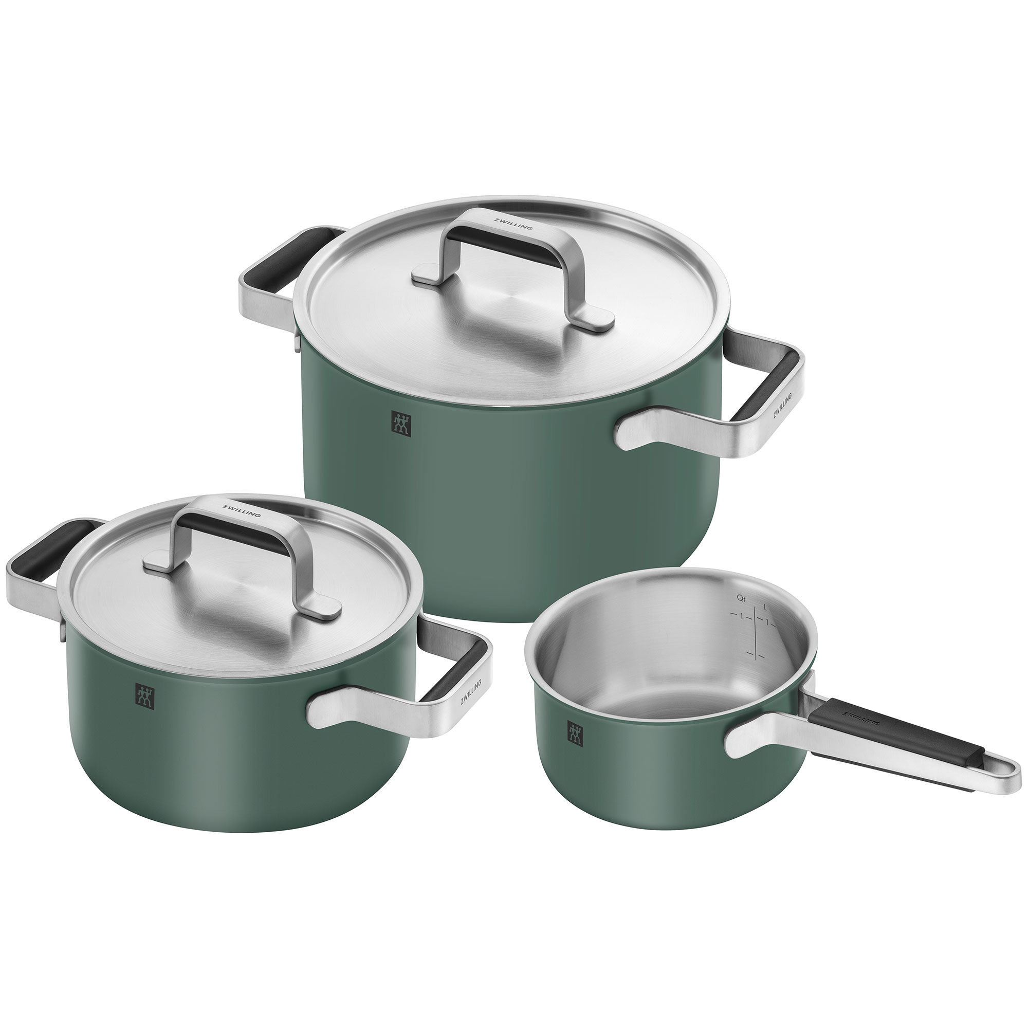 Pure Gryde Sæt   Dele     Låg  Rustfrit Stål  Grøn
