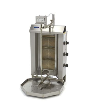 Kebab Grill Gas   Brændere 30 Kg Kød Maxima